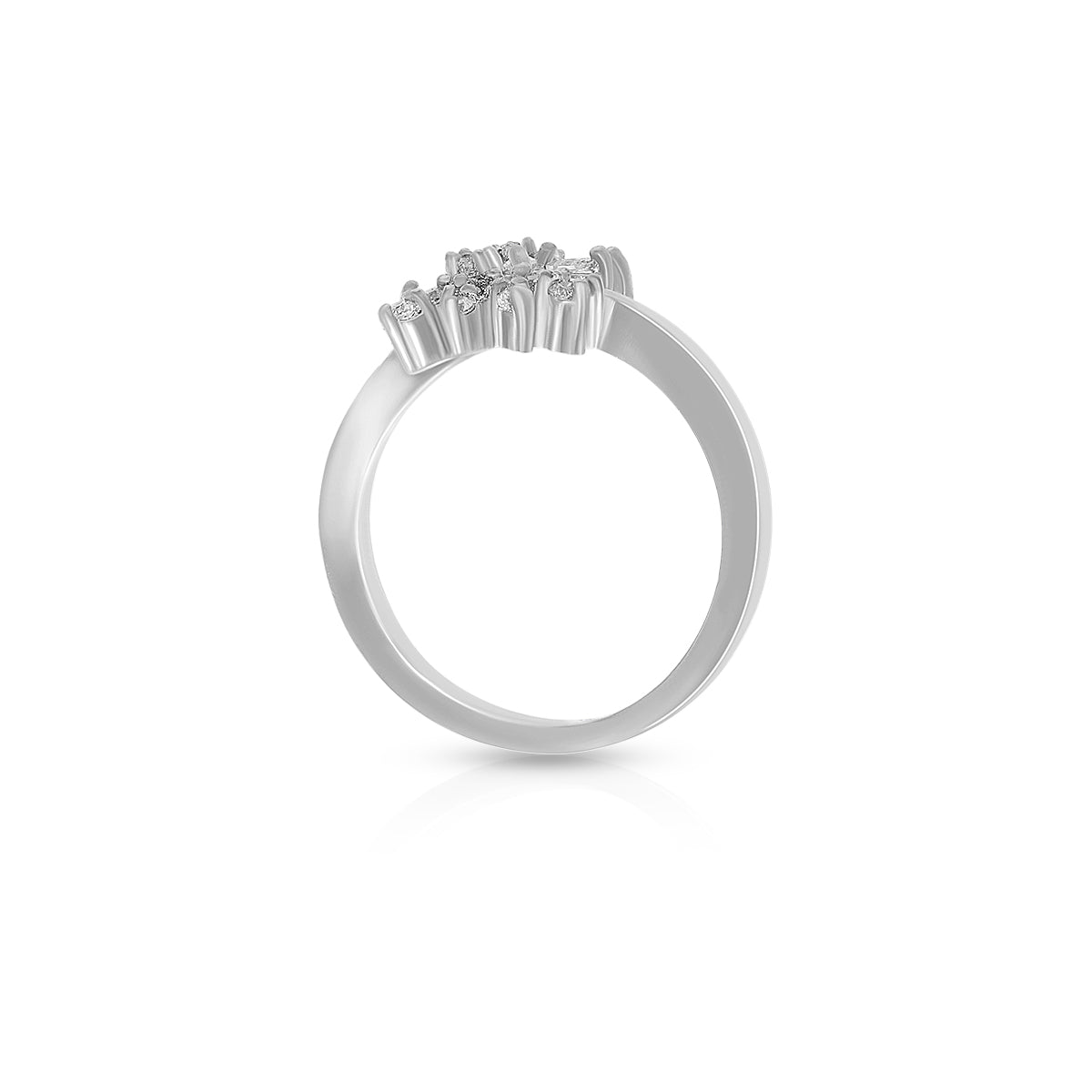 Delicate Twin Blossom Ring