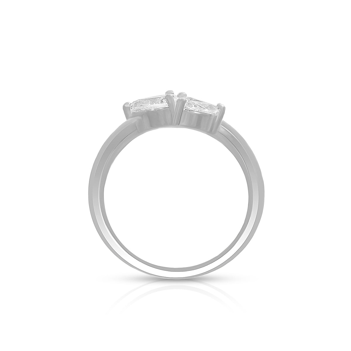 Minimal Pear Trio Ring