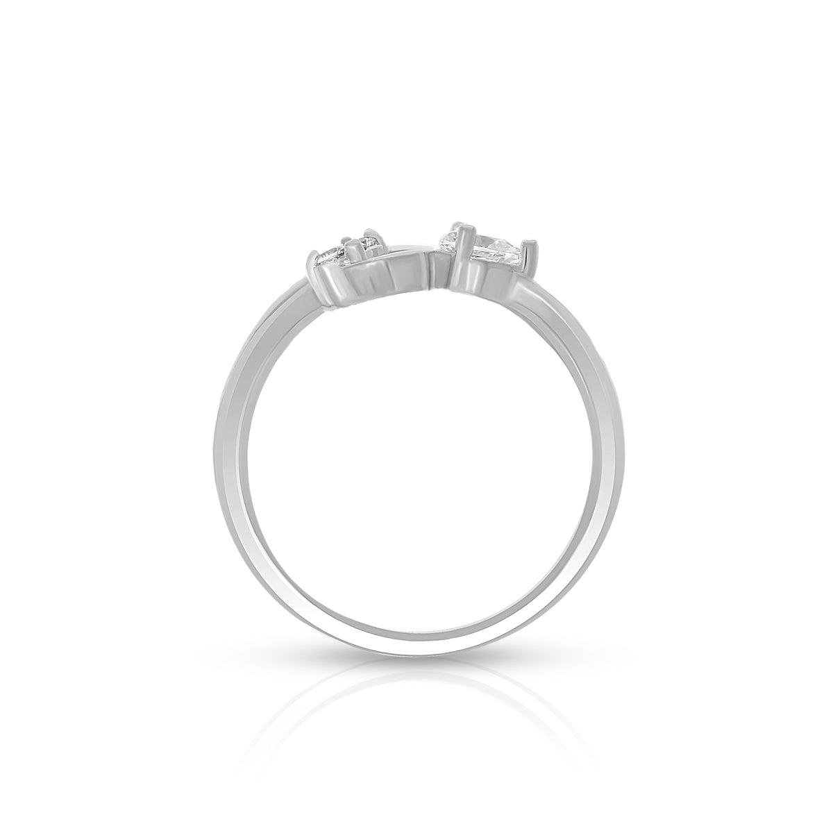 Charming Pear Swirl Style Ring