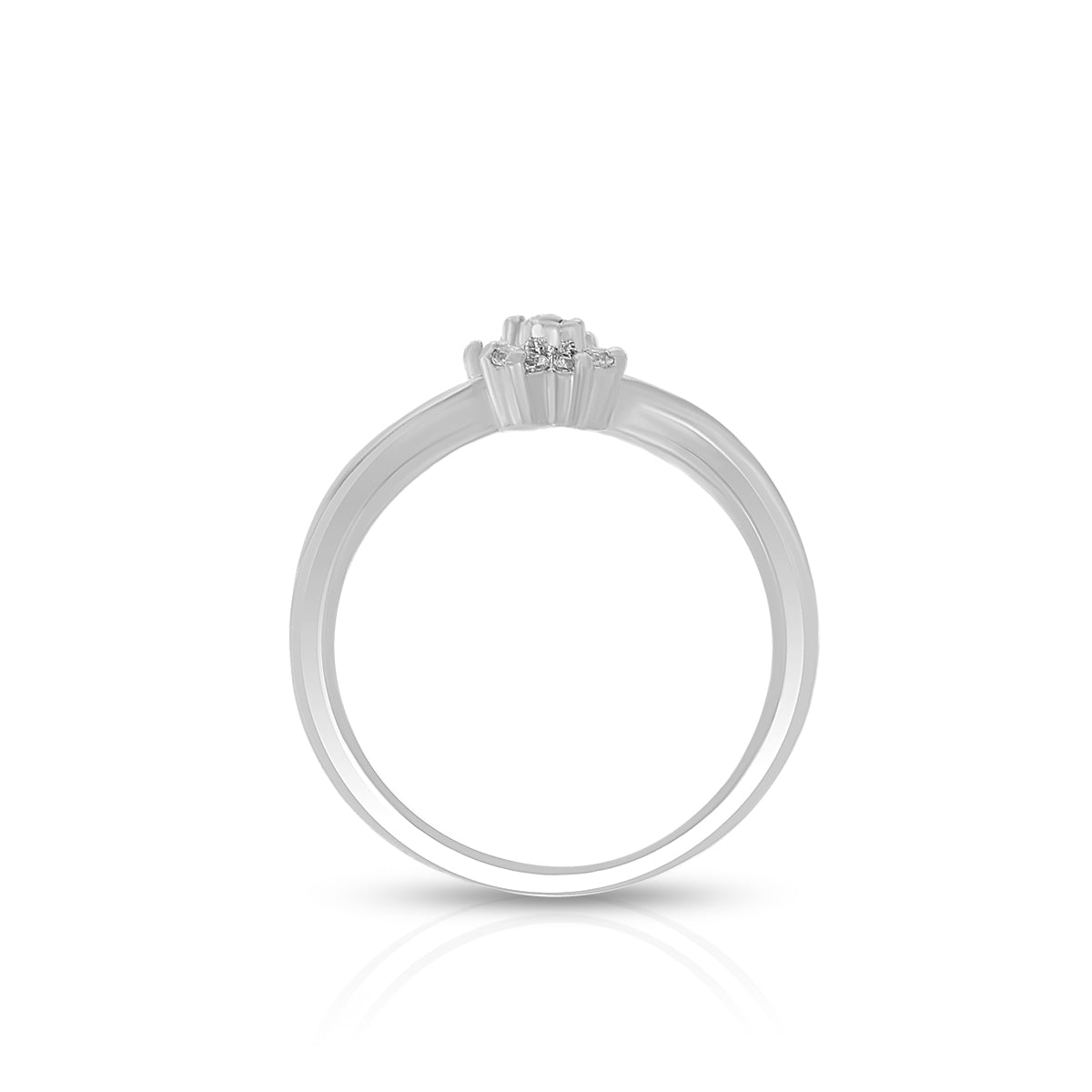 Modern Dual Flower Design Ring