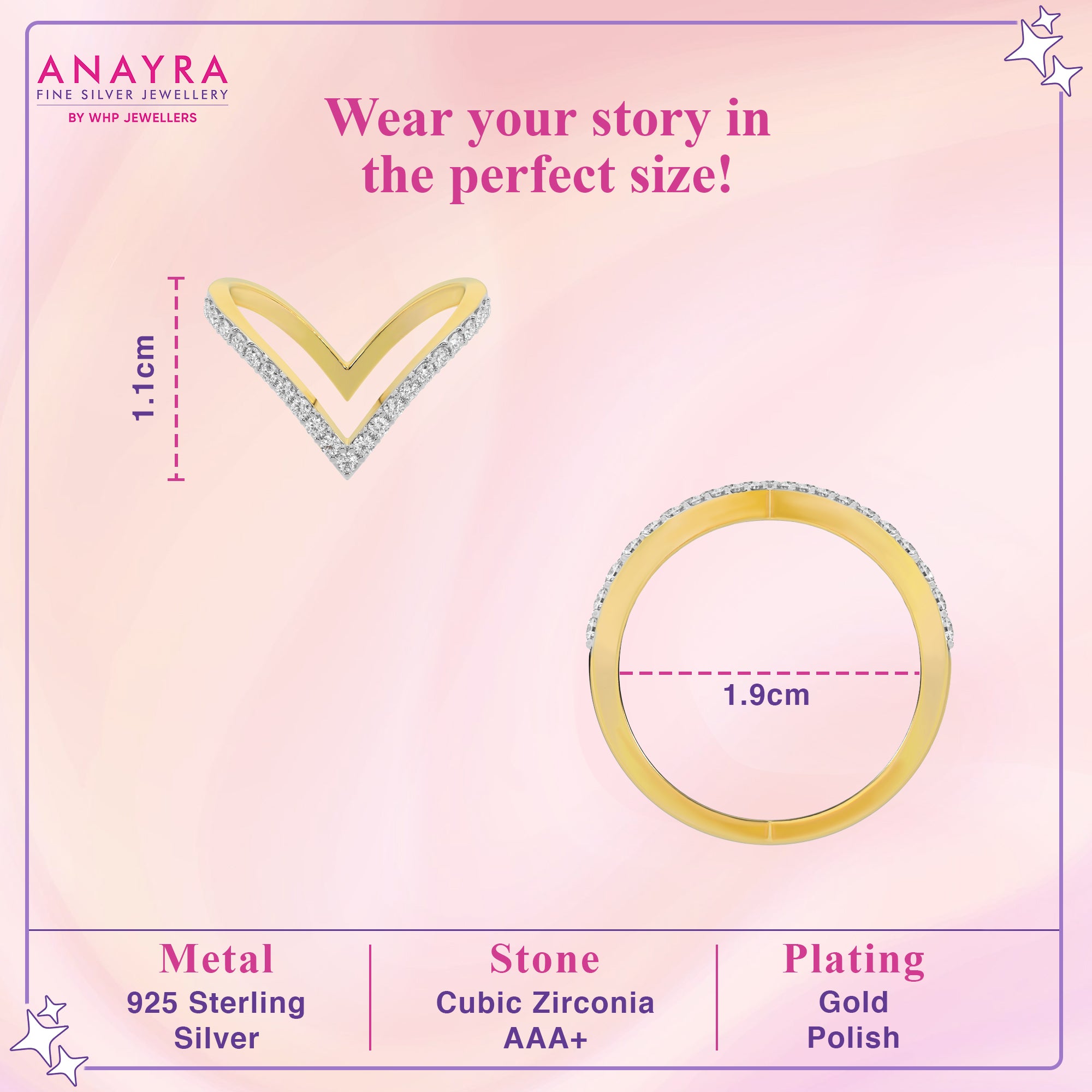 Elegant Gold Plated Ring