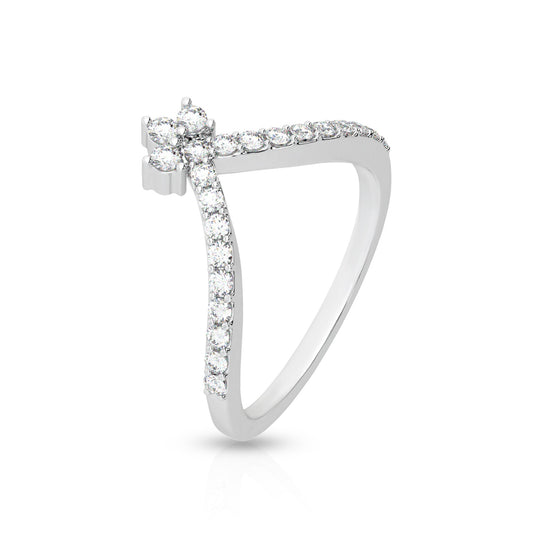 Elegant Diamond Twist Ring for Women