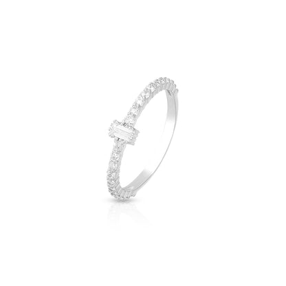 Elegant Emerald-Cut Center Ring