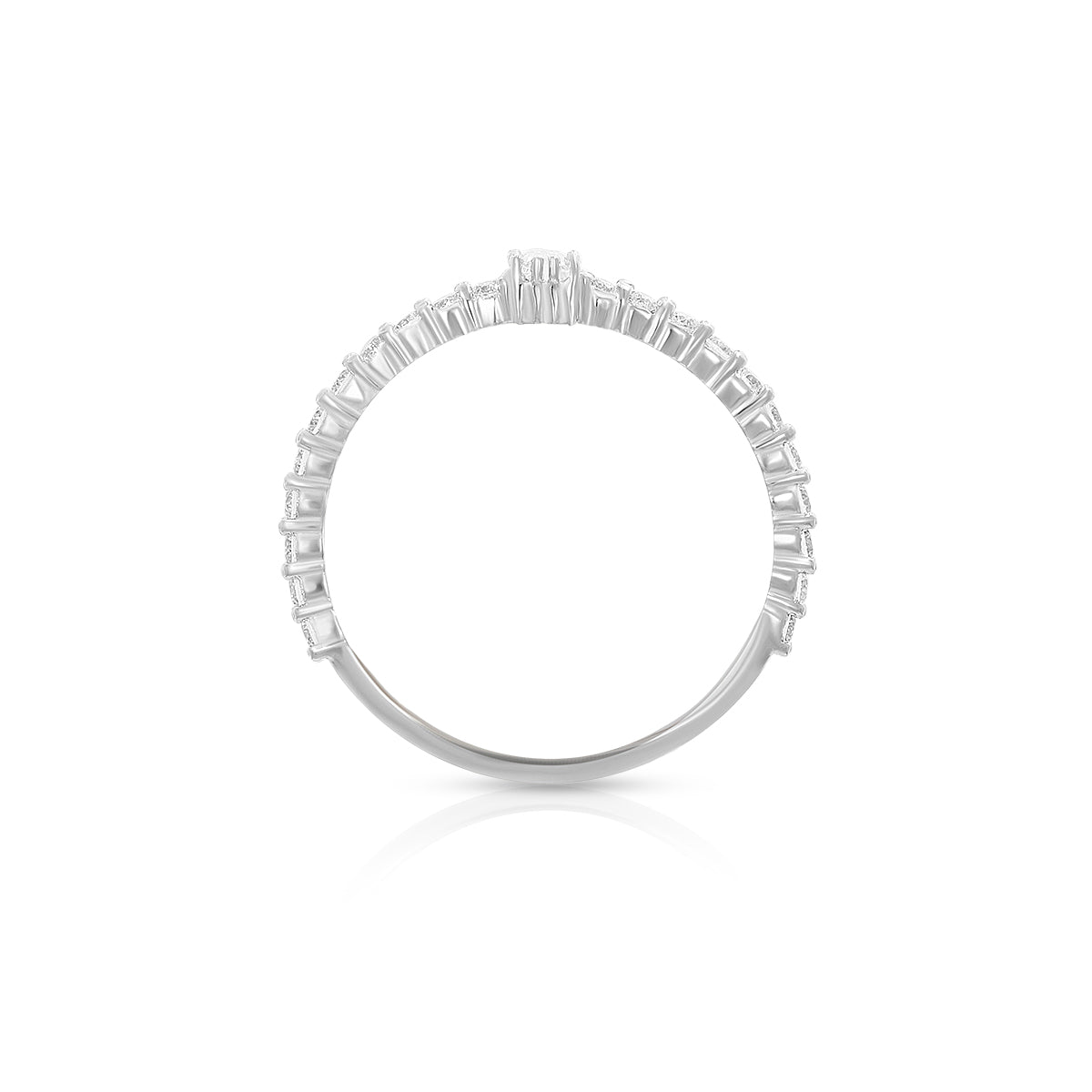 Elegant Emerald-Cut Center Ring
