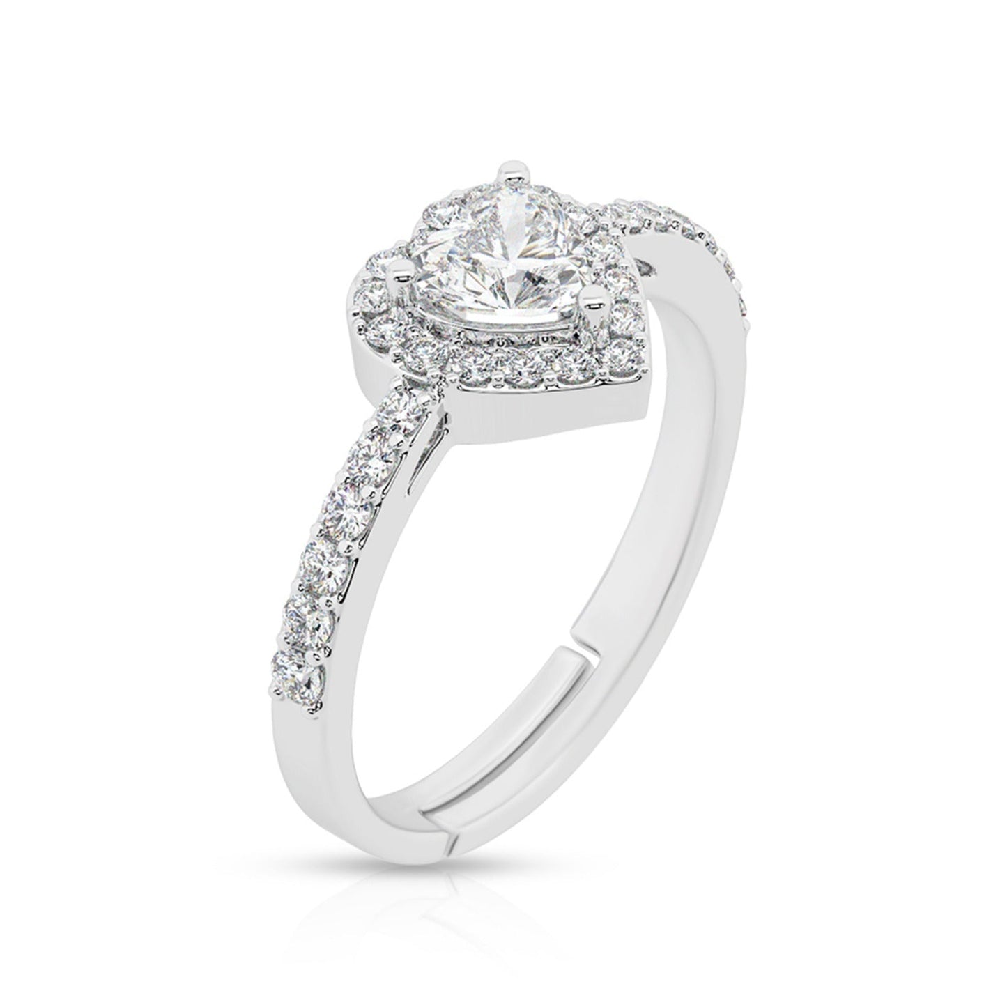 Halo Heart Sparkle Ring