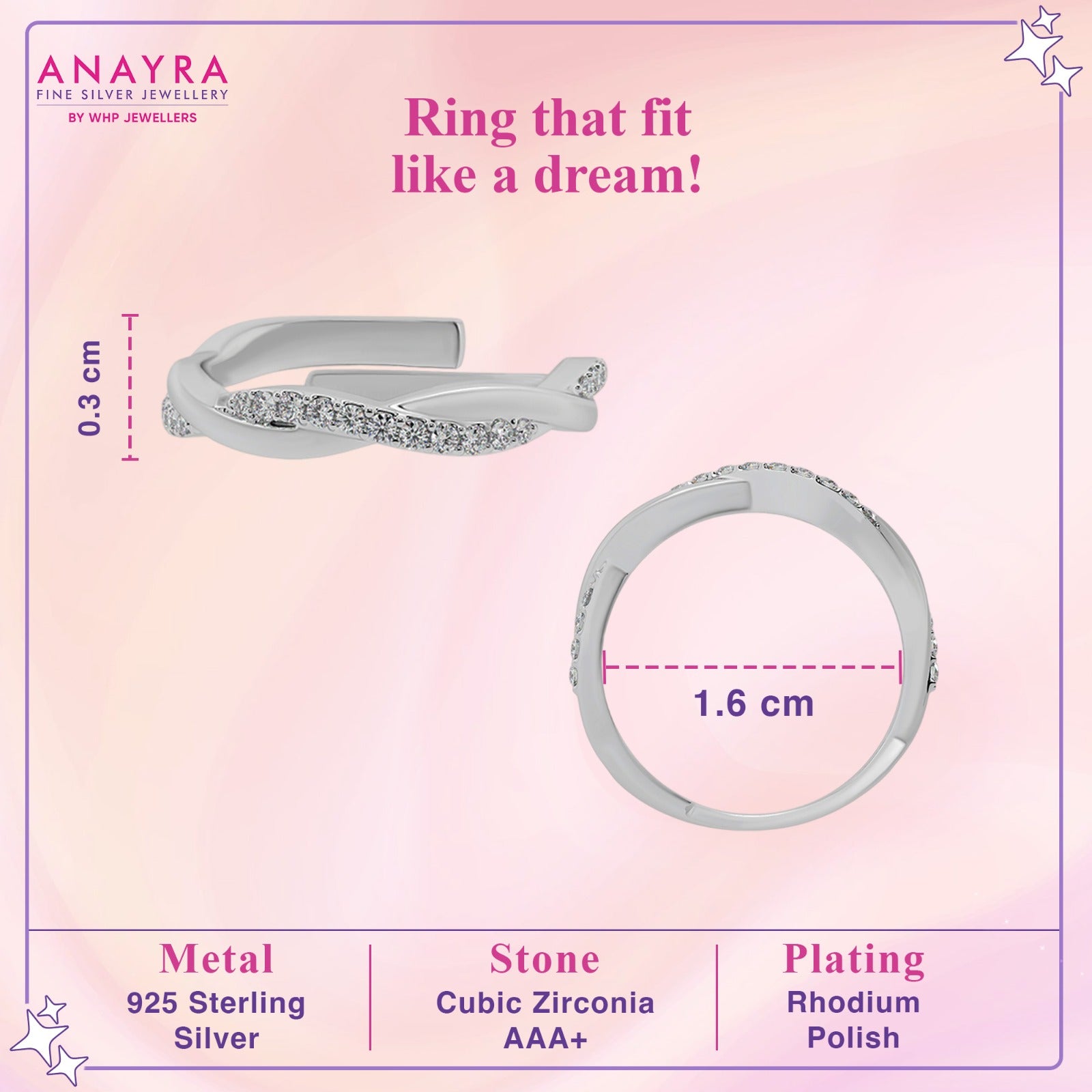 Radiant Spiral Diamond Ring