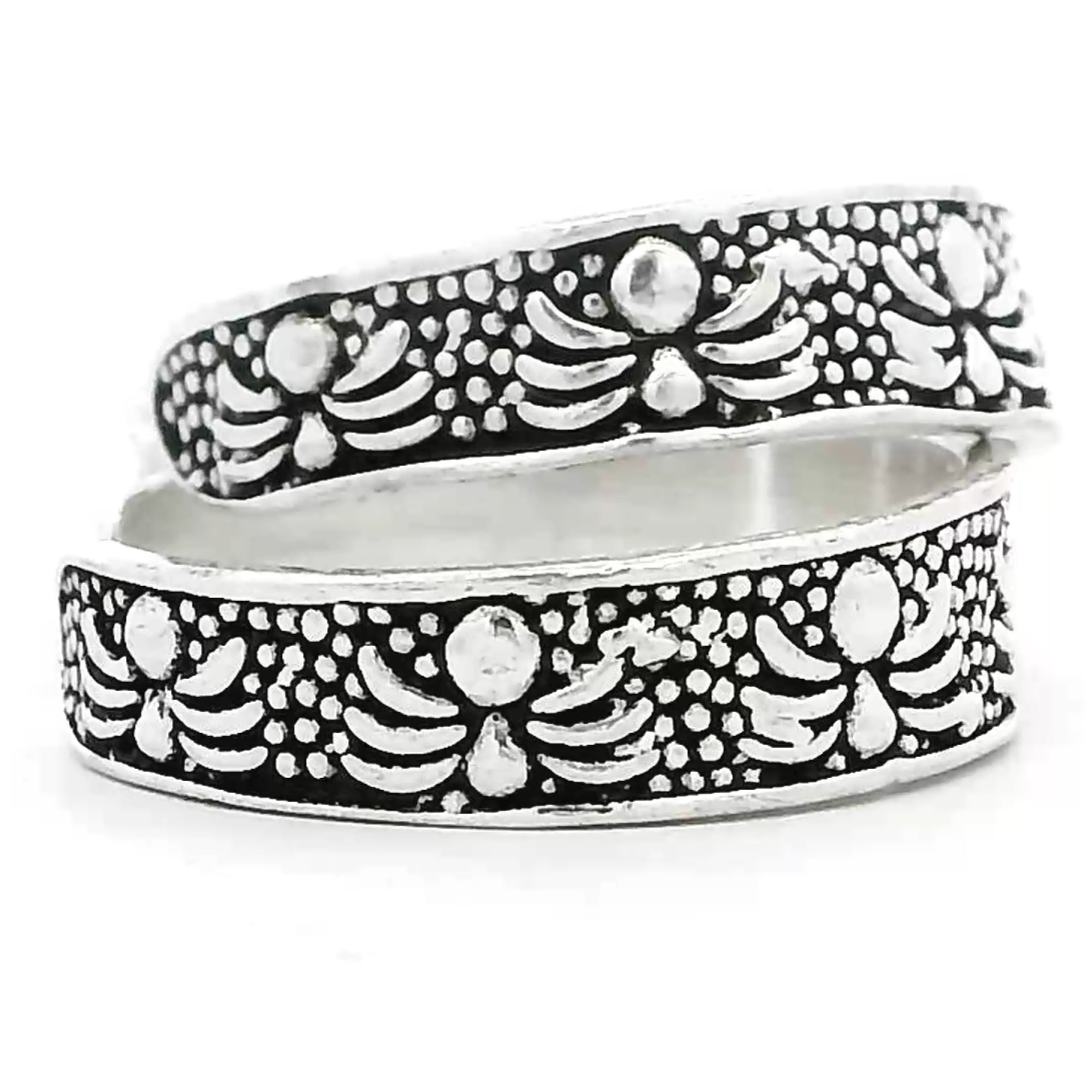 Stylish Ethnic Silver Toe Rings