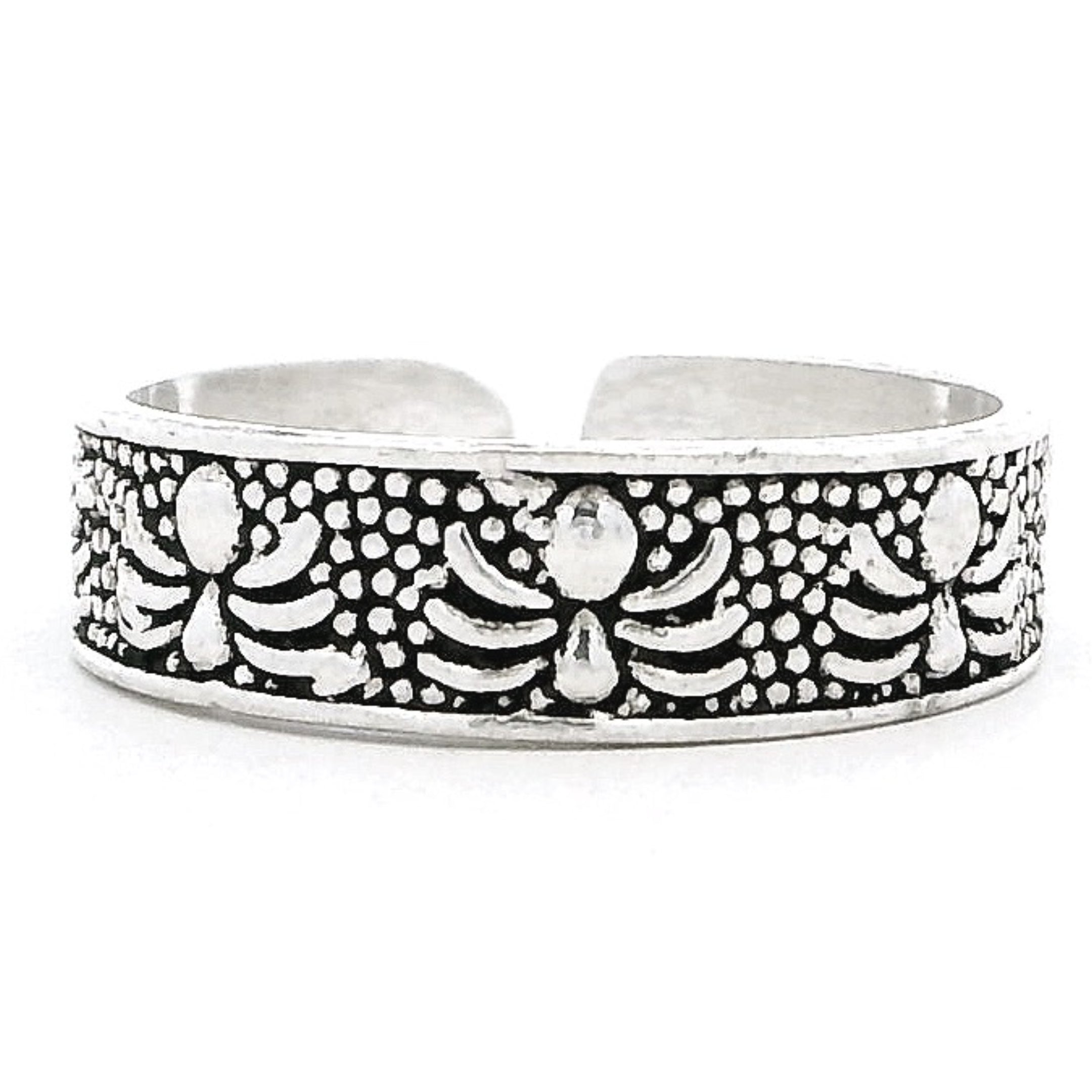 Stylish Ethnic Silver Toe Rings
