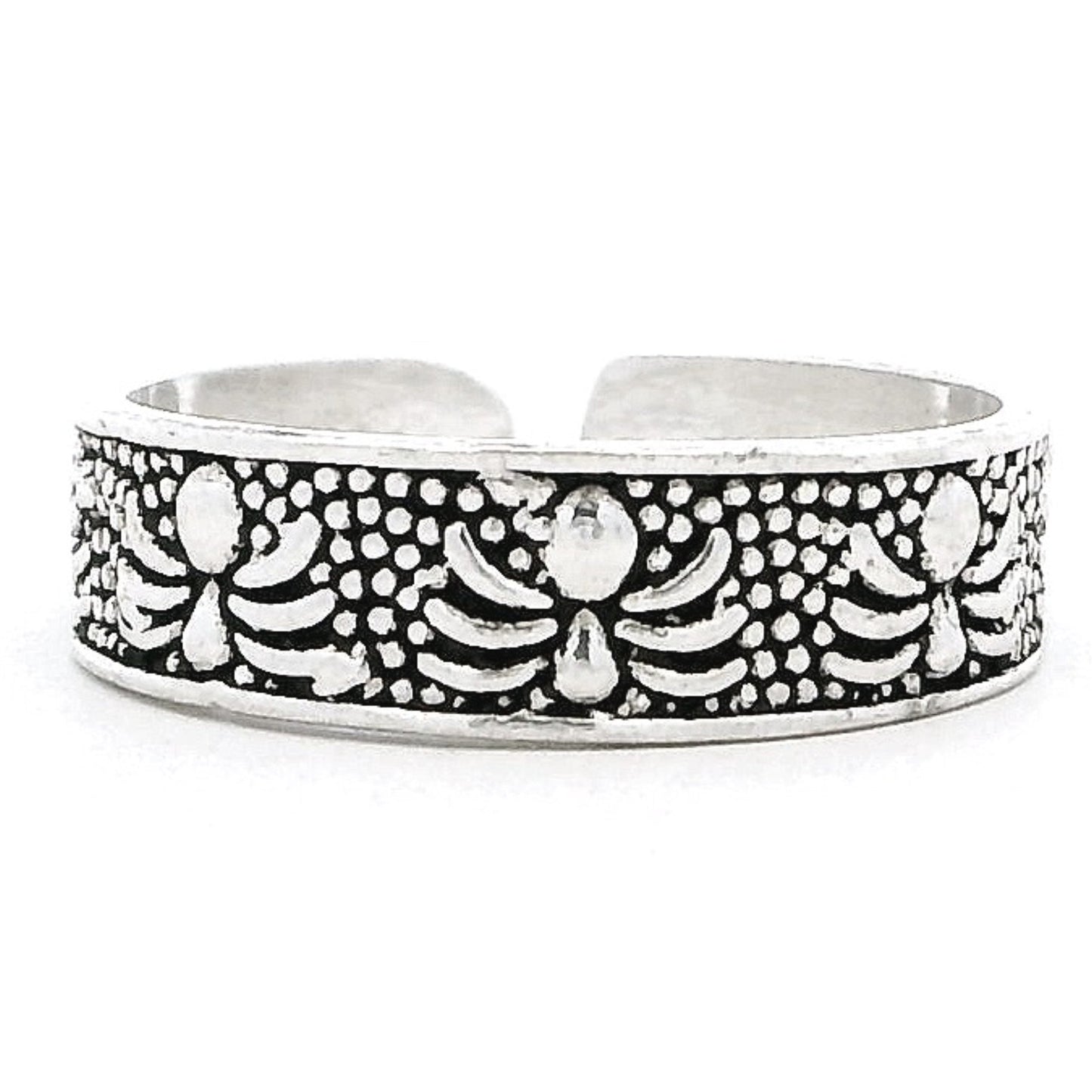 Stylish Ethnic Silver Toe Rings