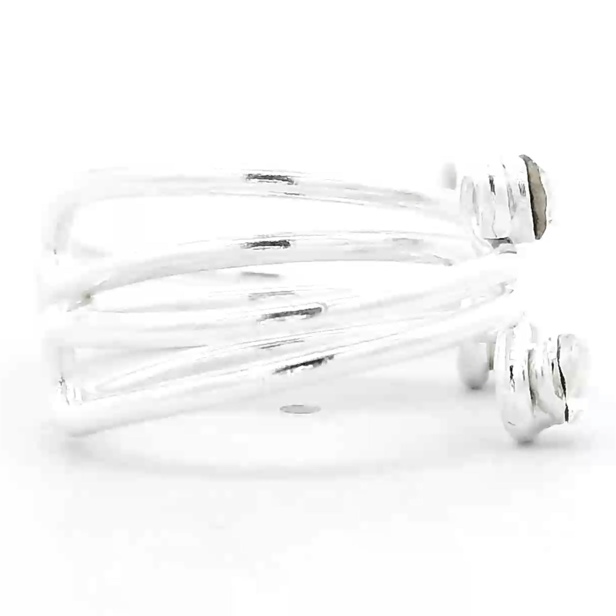 Crystal Silver Toe Rings
