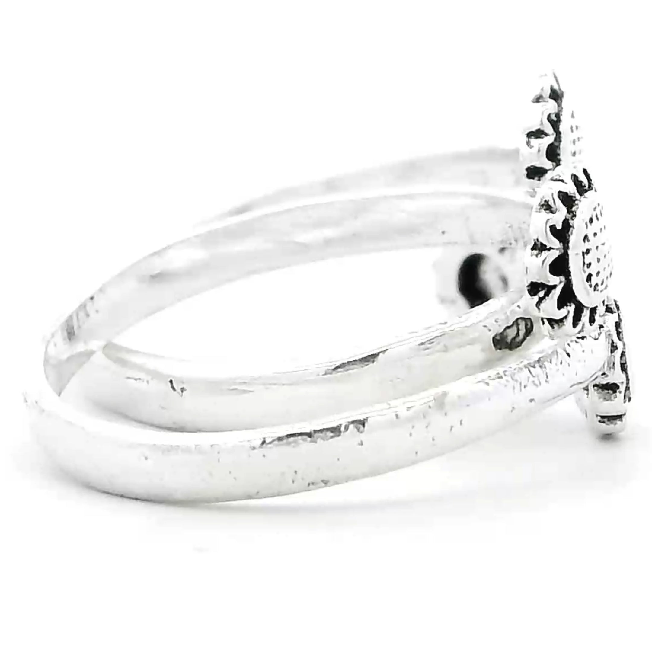 Sunflower Charm Silver Toe Rings