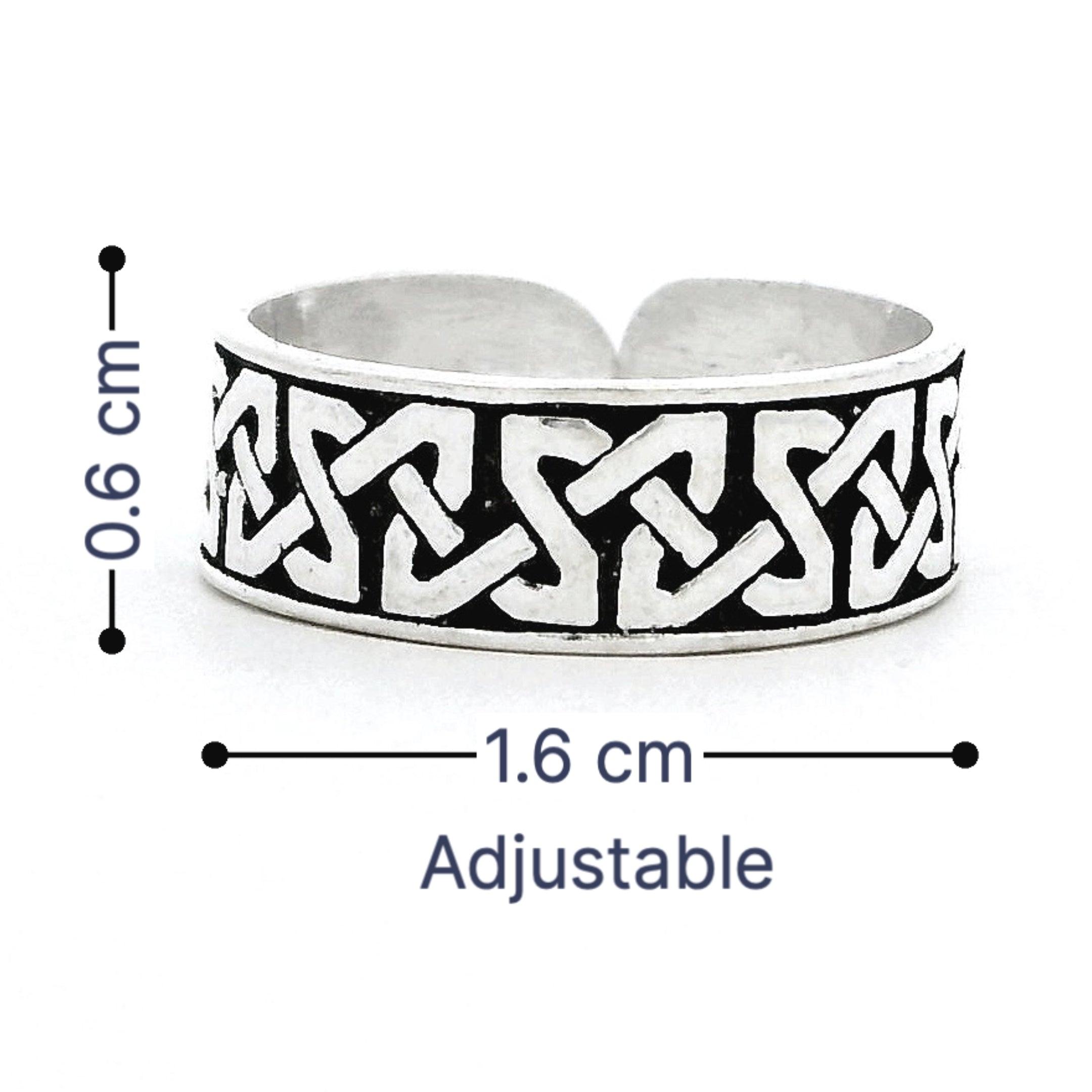 Tribal Weave Adjustable Toe Rings