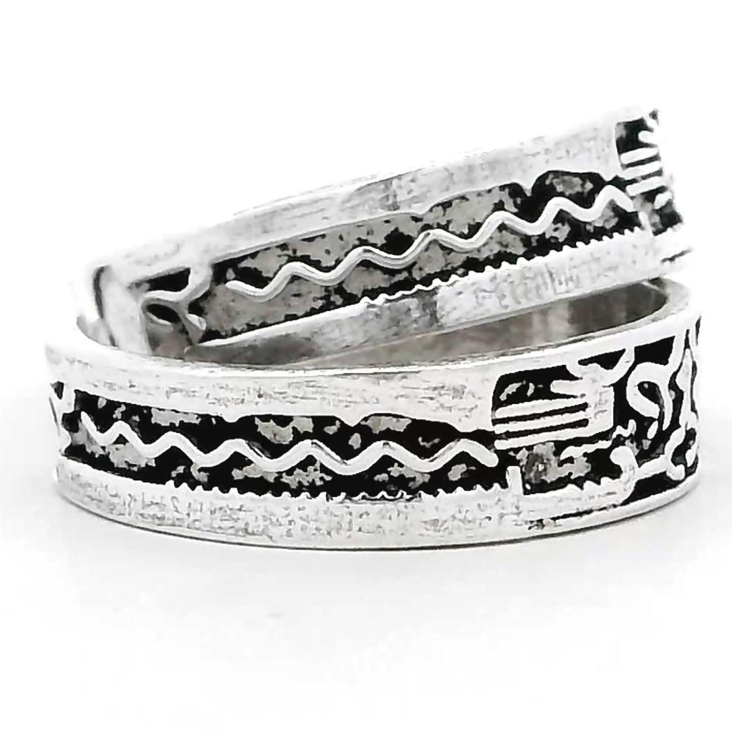 Vintage Black Enamel Toe Rings
