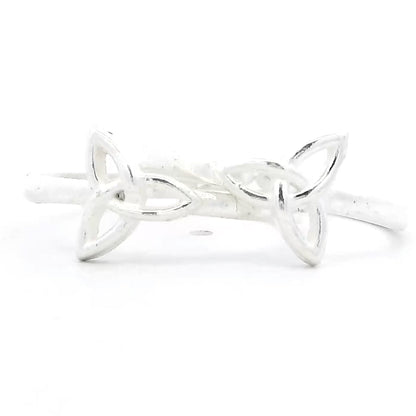 Twin Petal Silver Toe Rings