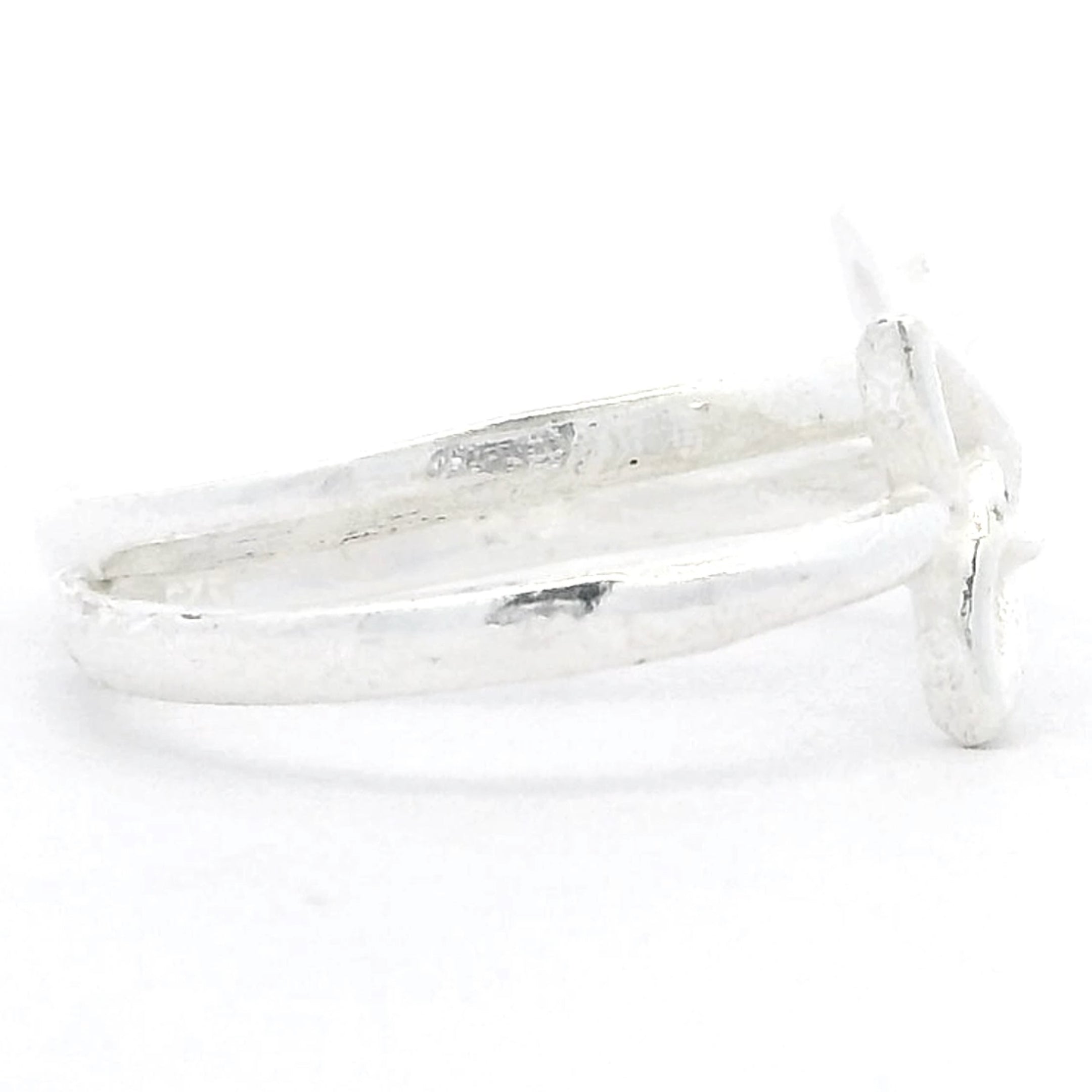 Twin Petal Silver Toe Rings