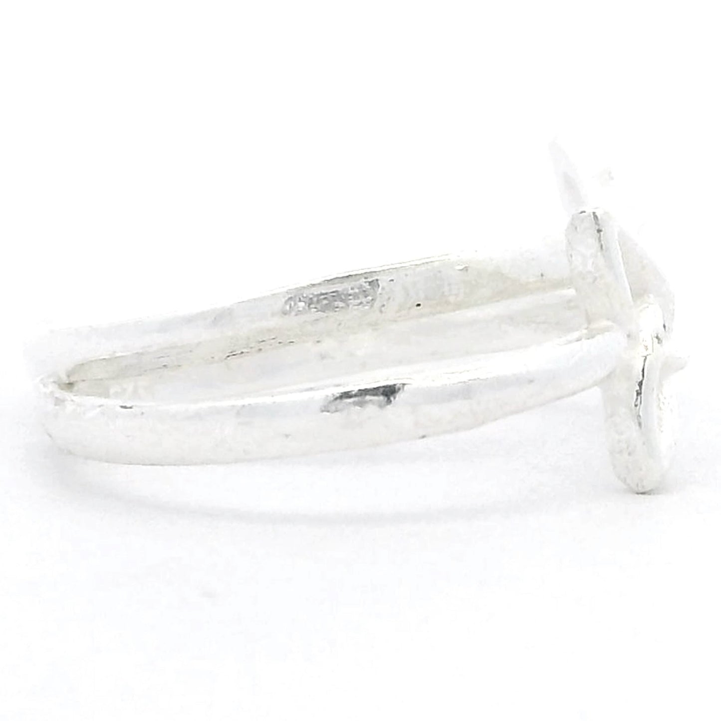 Twin Petal Silver Toe Rings