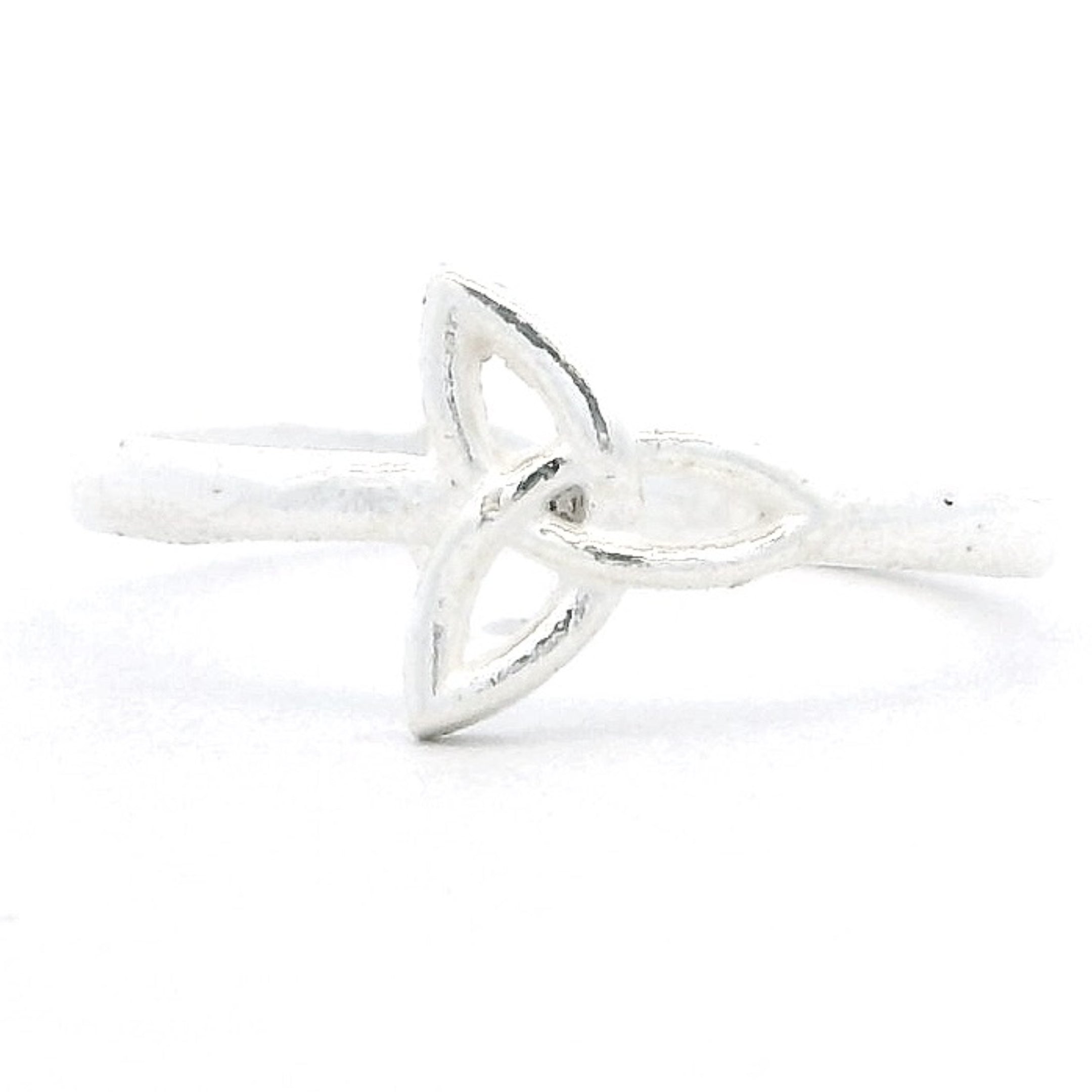 Twin Petal Silver Toe Rings