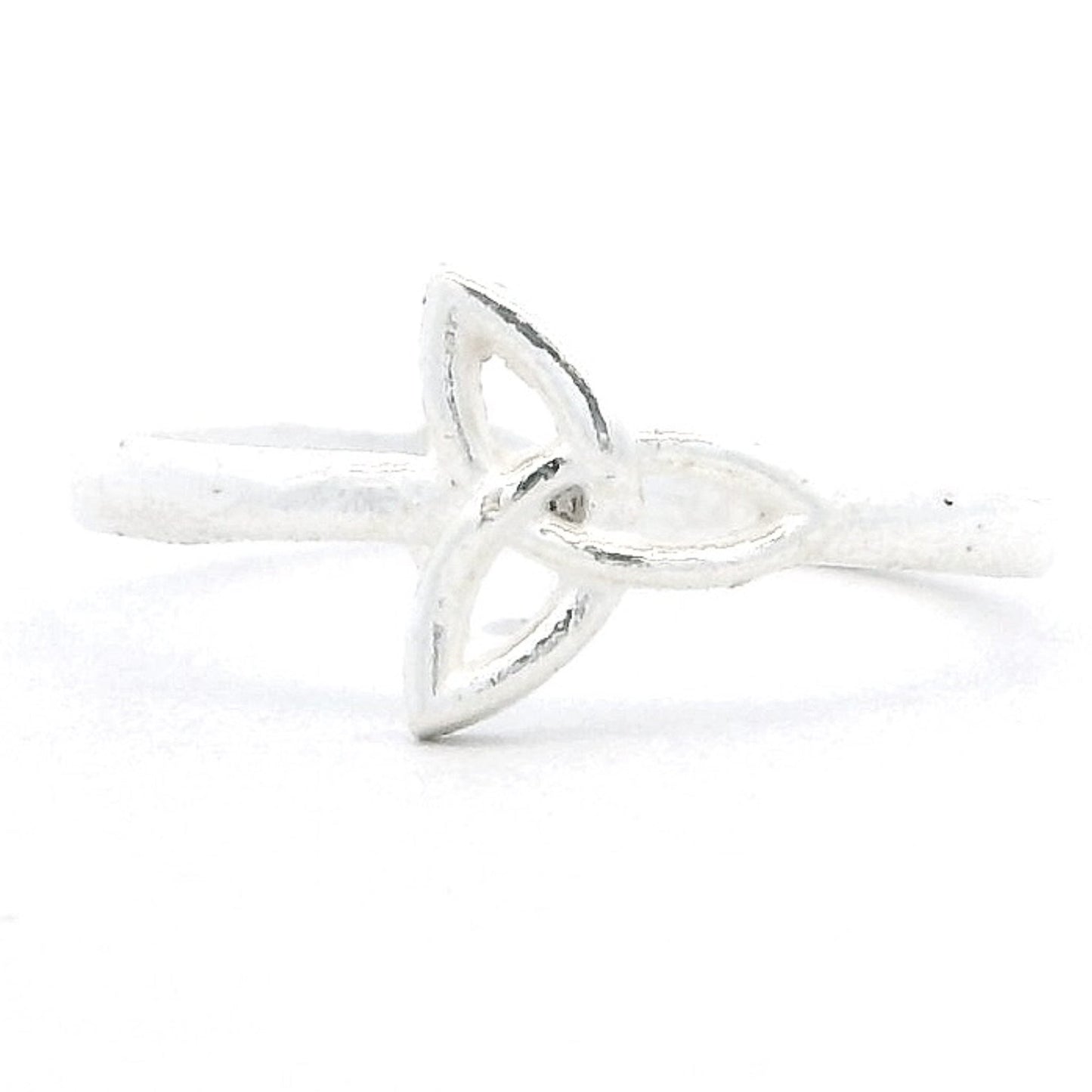 Twin Petal Silver Toe Rings