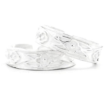 Dainty Floral Art Toe Rings