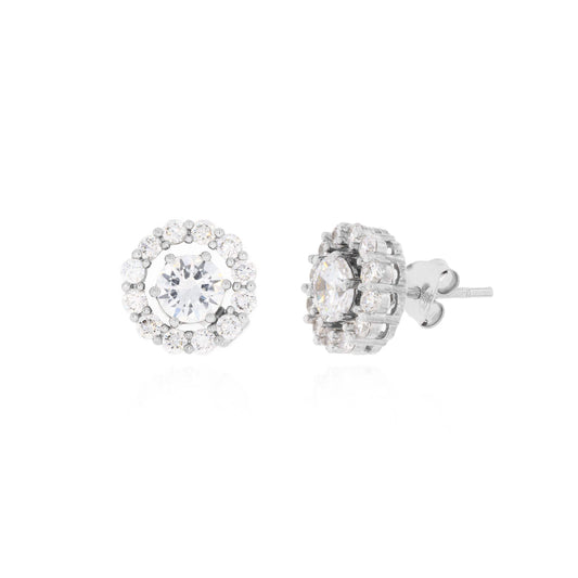Classic Solitaire Silver Studs