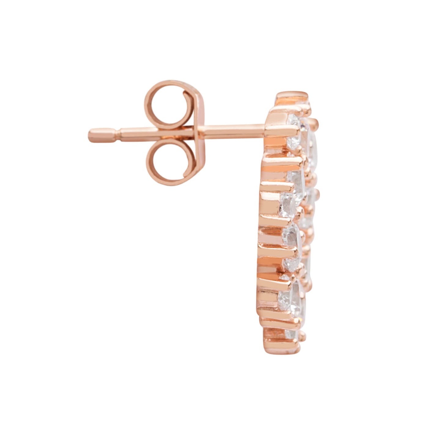 Crystal Silver Stud Earrings