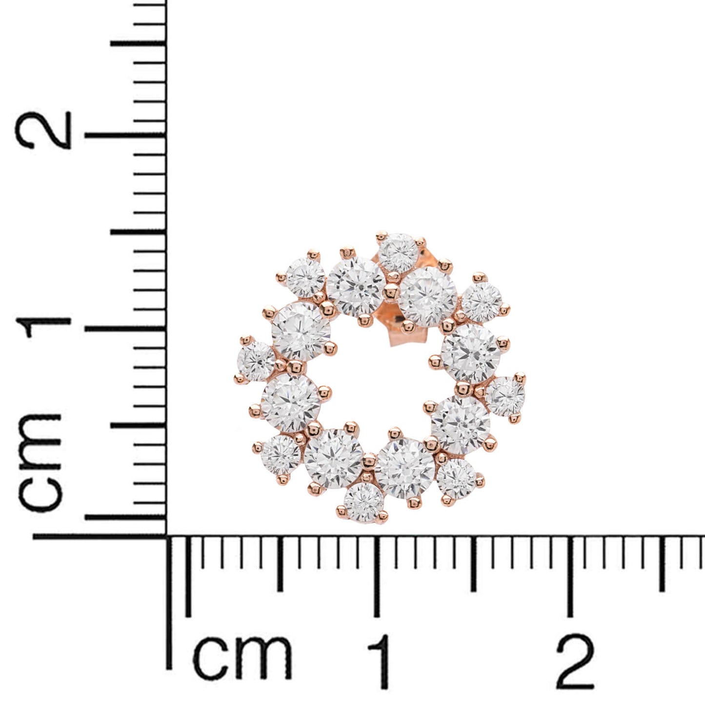 Crystal Silver Stud Earrings