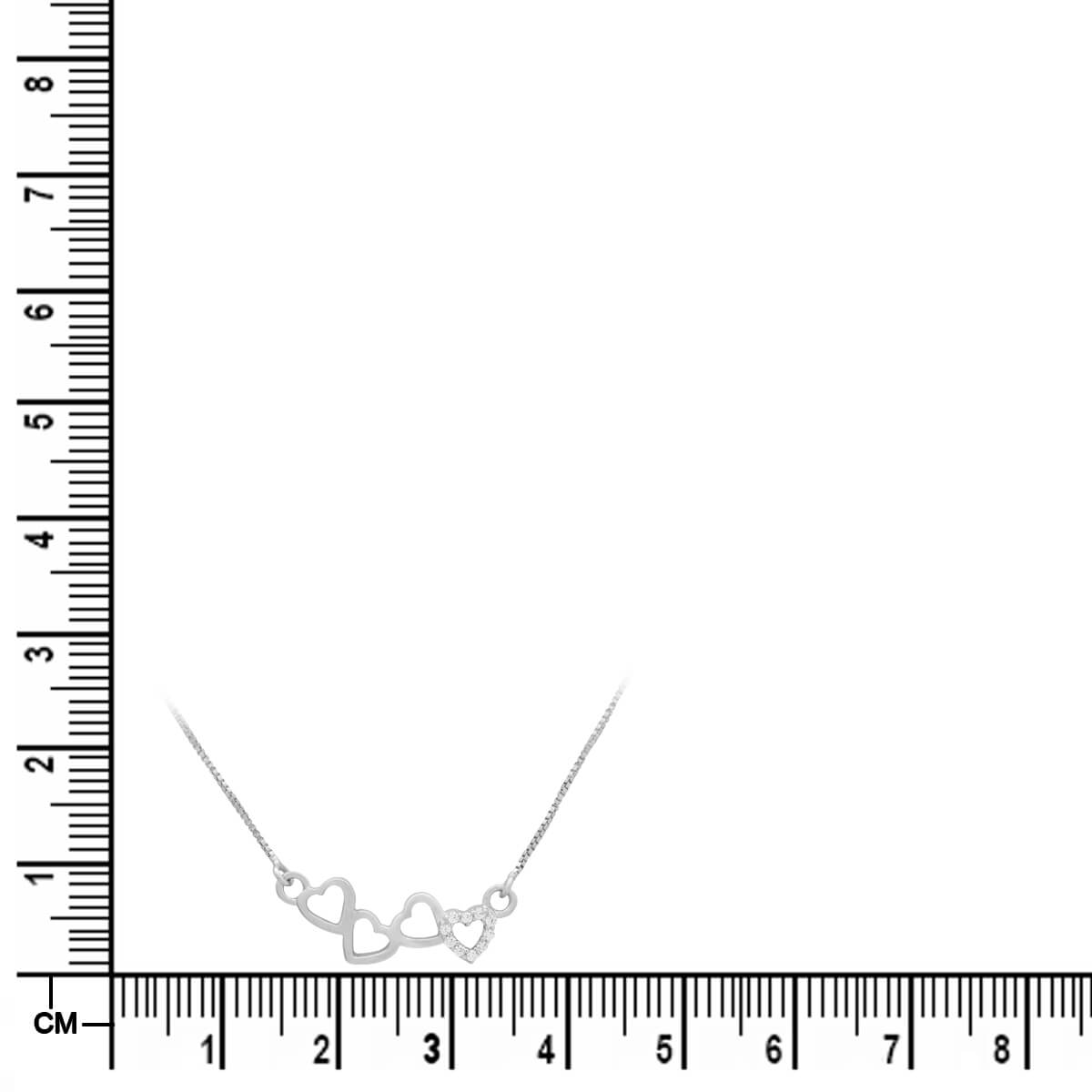 Silver Flowing Heart Pendant