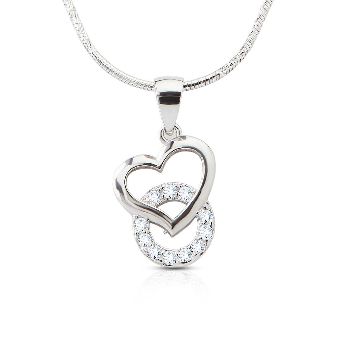 Silver Cupid Diamond Pendant