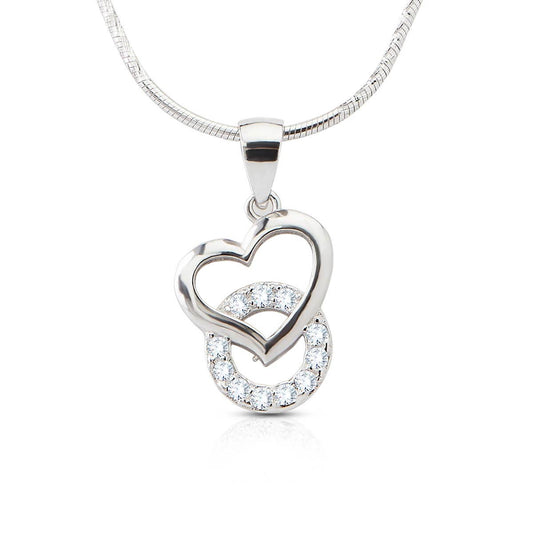 Silver Cupid Diamond Pendant