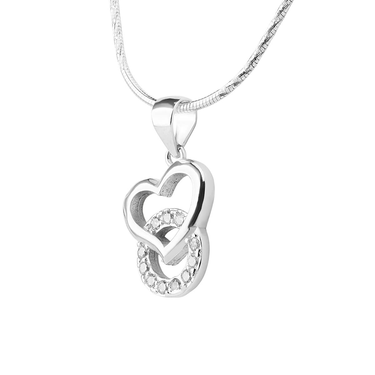 Silver Cupid Diamond Pendant