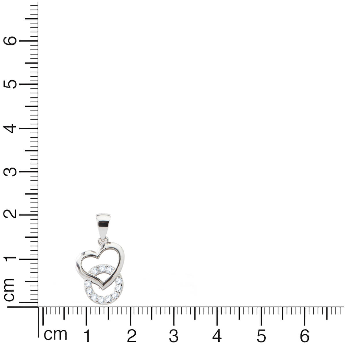 Silver Cupid Diamond Pendant