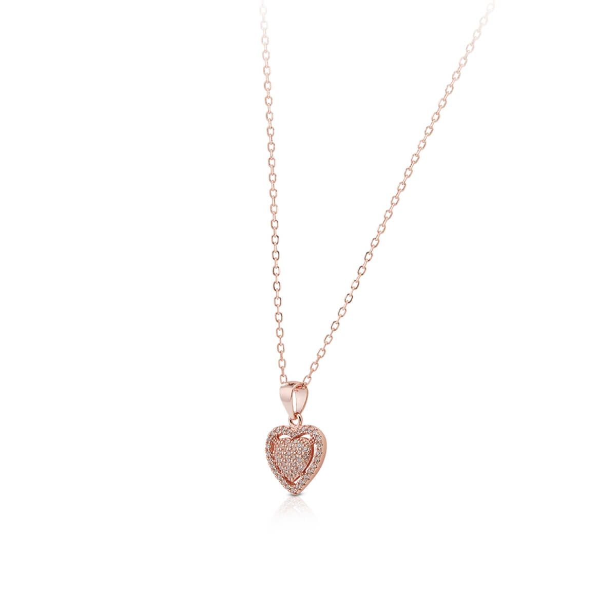 Rose Gold Heart Pendant