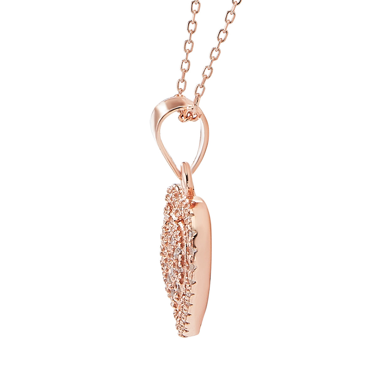 Silver Shiny Cupid Pendant Set