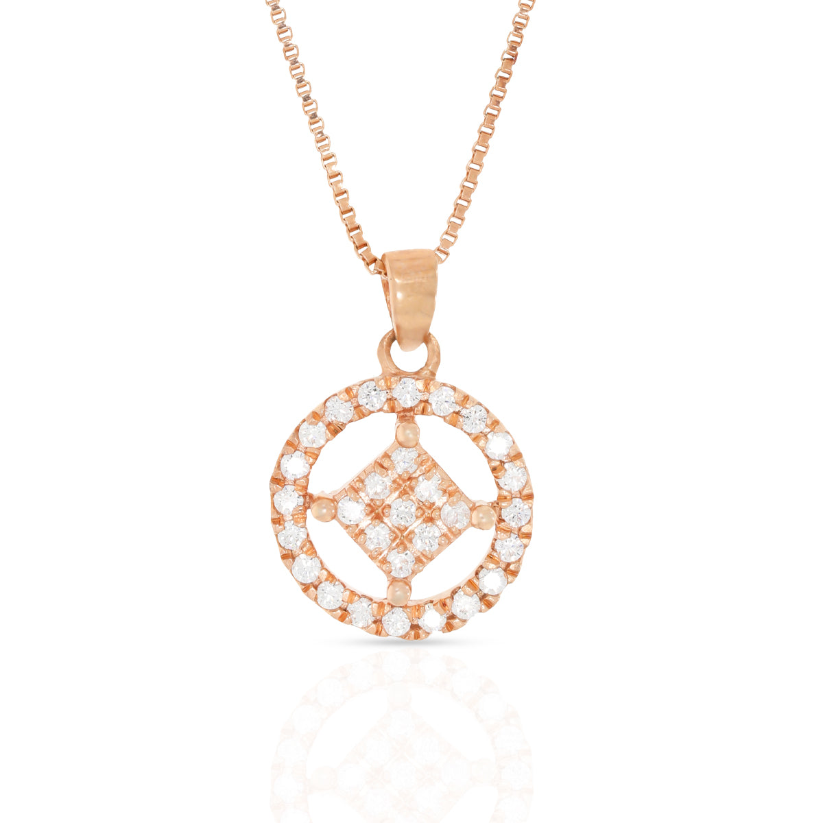 Evergreen Diamond Pendant Set In Silver