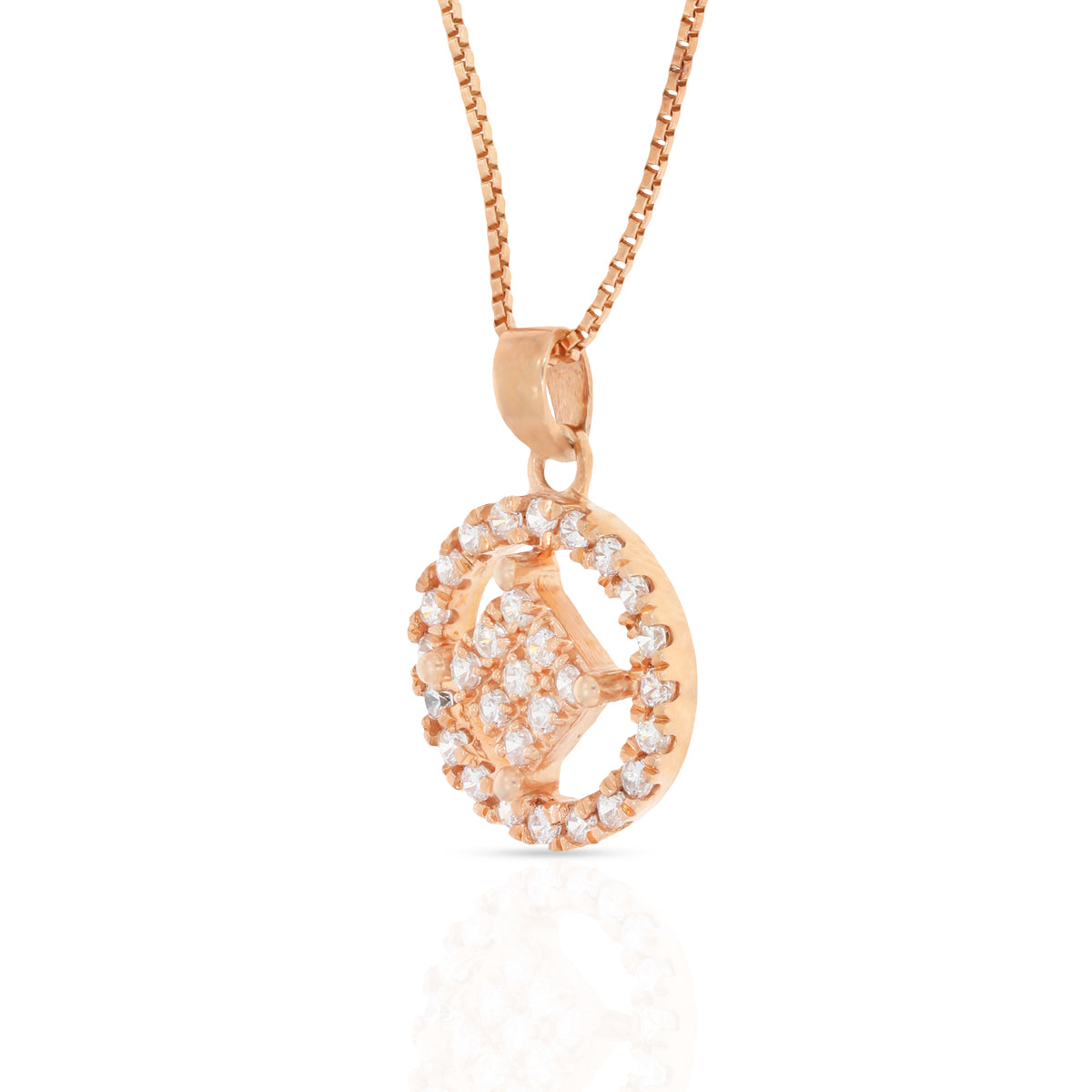 Evergreen Diamond Pendant Set In Silver