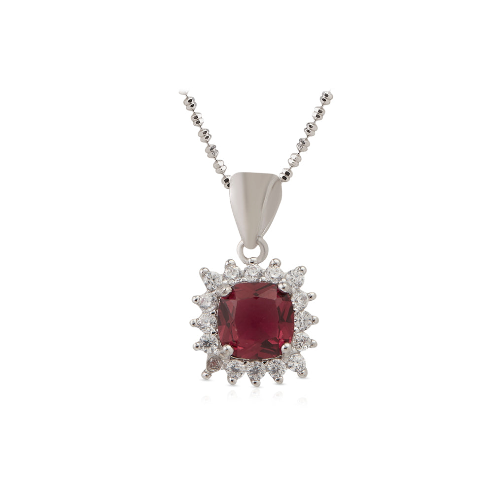 Silver Royal Red Pendant