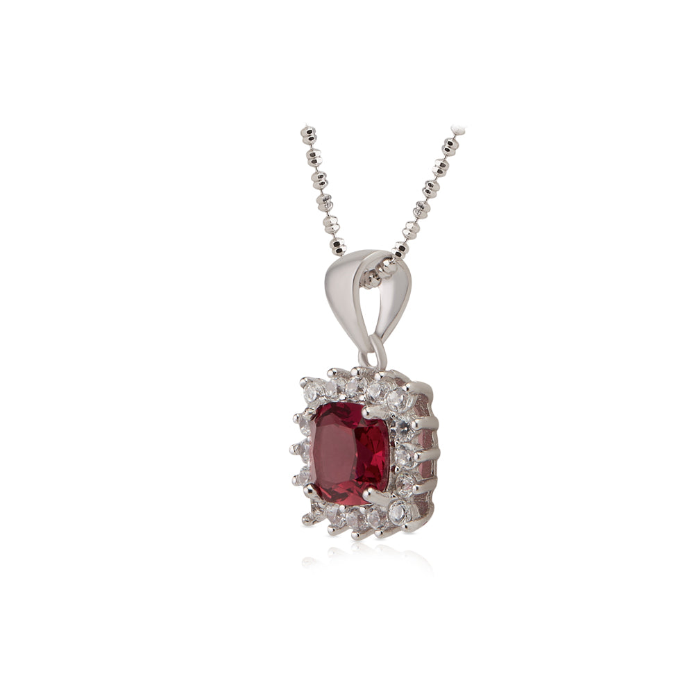 Silver Royal Red Pendant