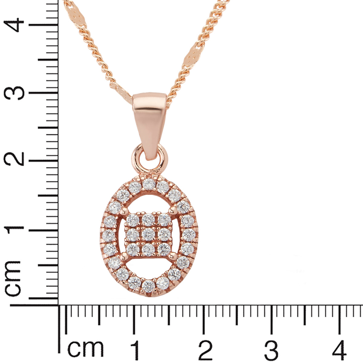 Classic Diamond Studded Silver Pendant