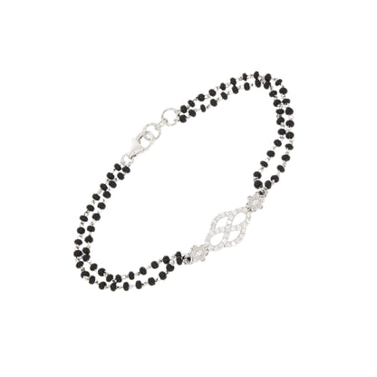 Sterling Silver Boundless Diamond Mangalsutra Bracelet