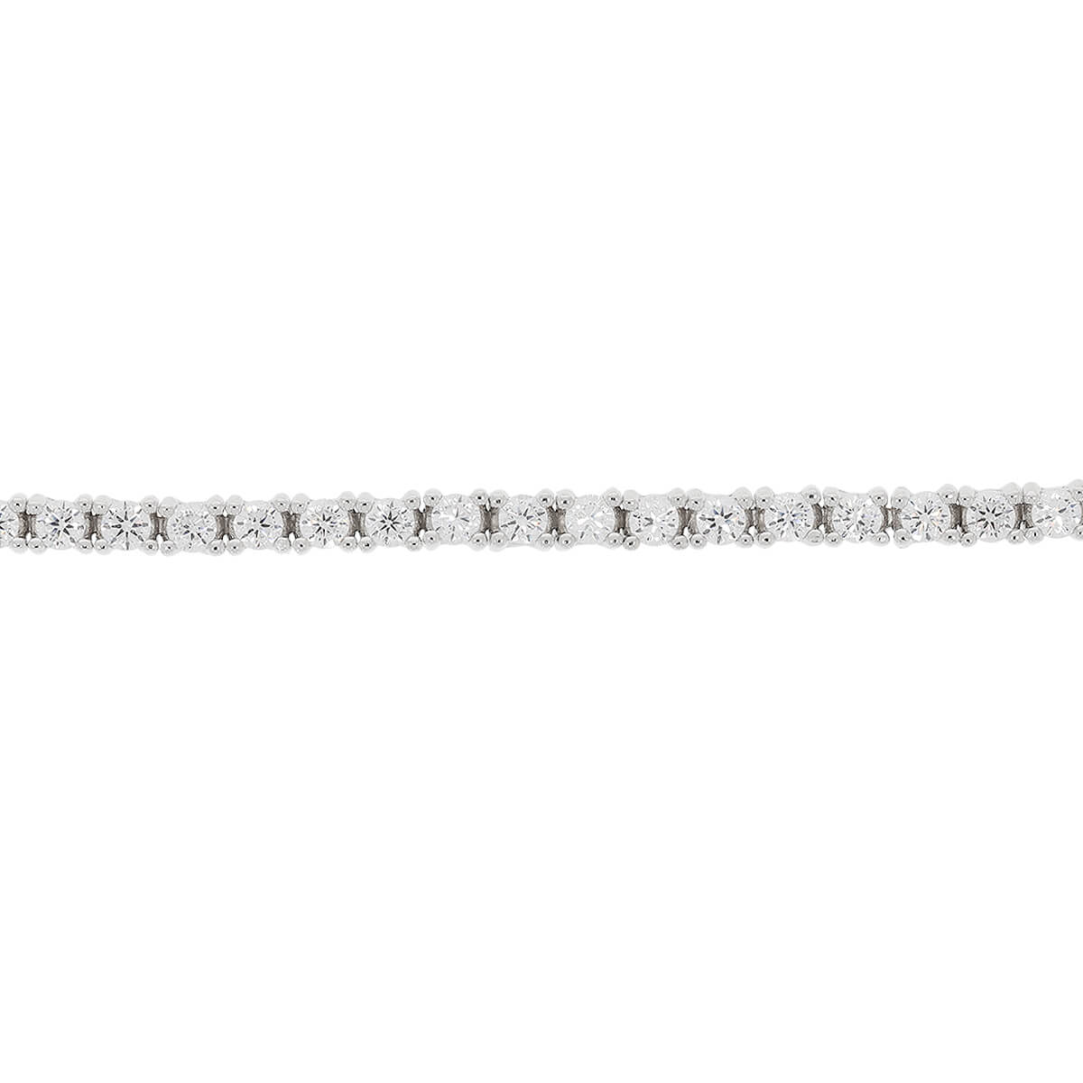 925 Sterling Silver Crystal Cubic Zirconia Classic String Diamond Bracelet