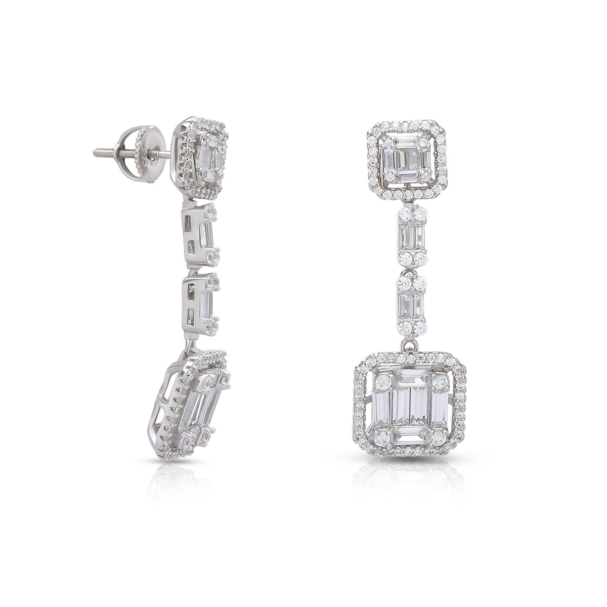 Elegant Dazzle Diamond Droppy Earrings