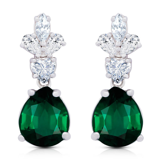 Crystal Green Diamond Earring