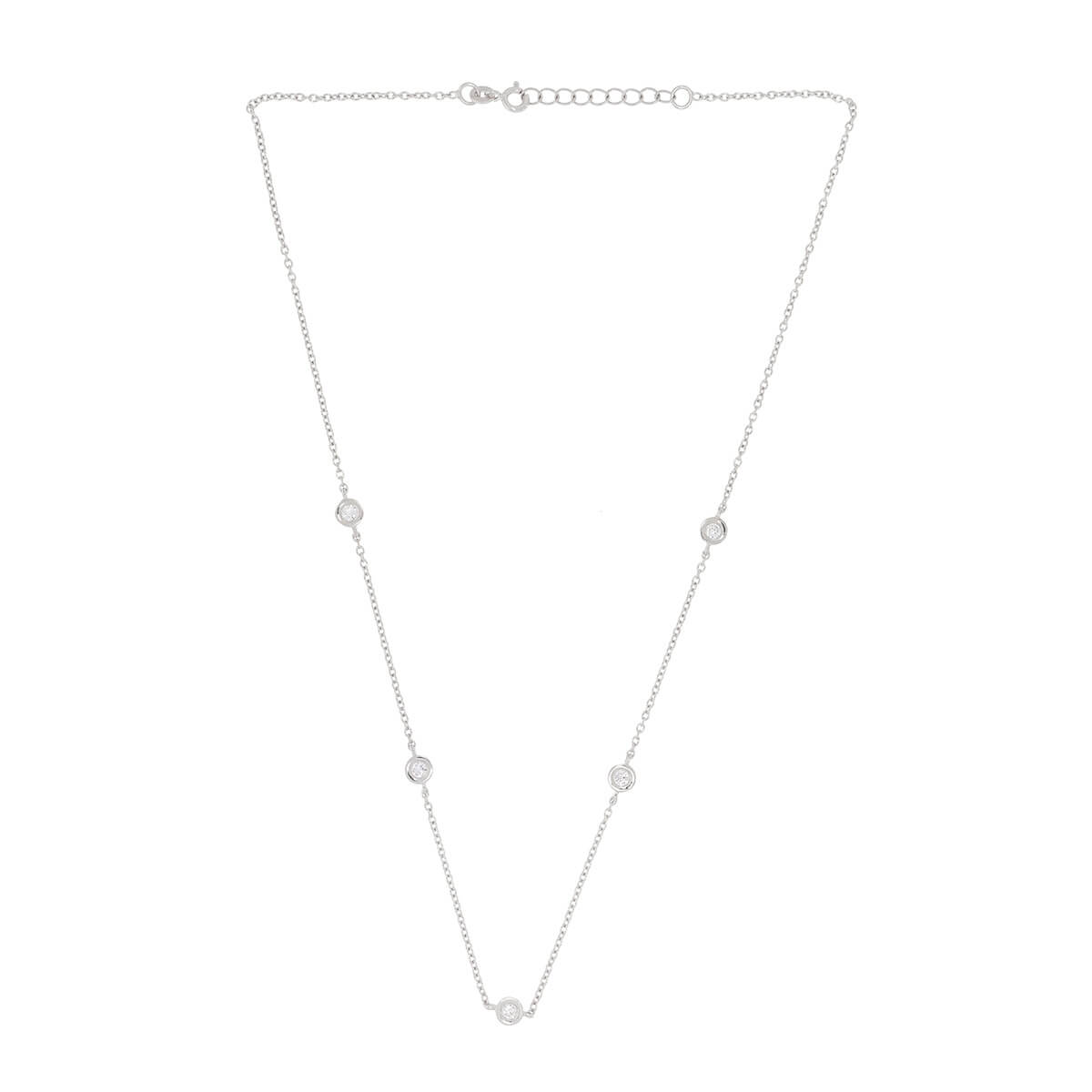 Blissful Charm Silver Necklace