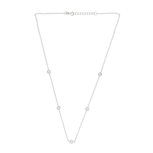 Blissful Charm Silver Necklace