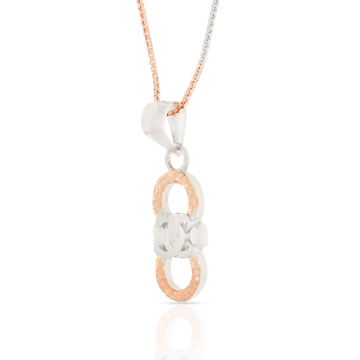 Interconnected Heart Pendant Set with Link Chain