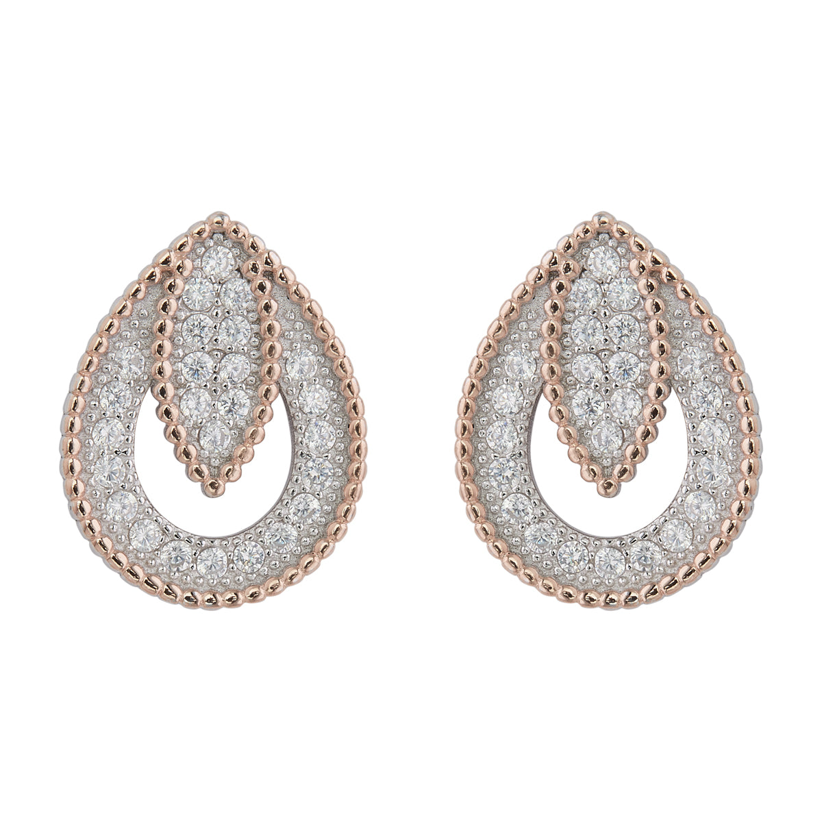 Opuntia Bloom Silver Pendant Set with Link Chain