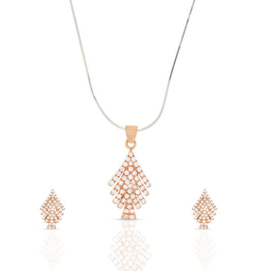 Rose Gold Nourishing Pendant Set with Link Chain