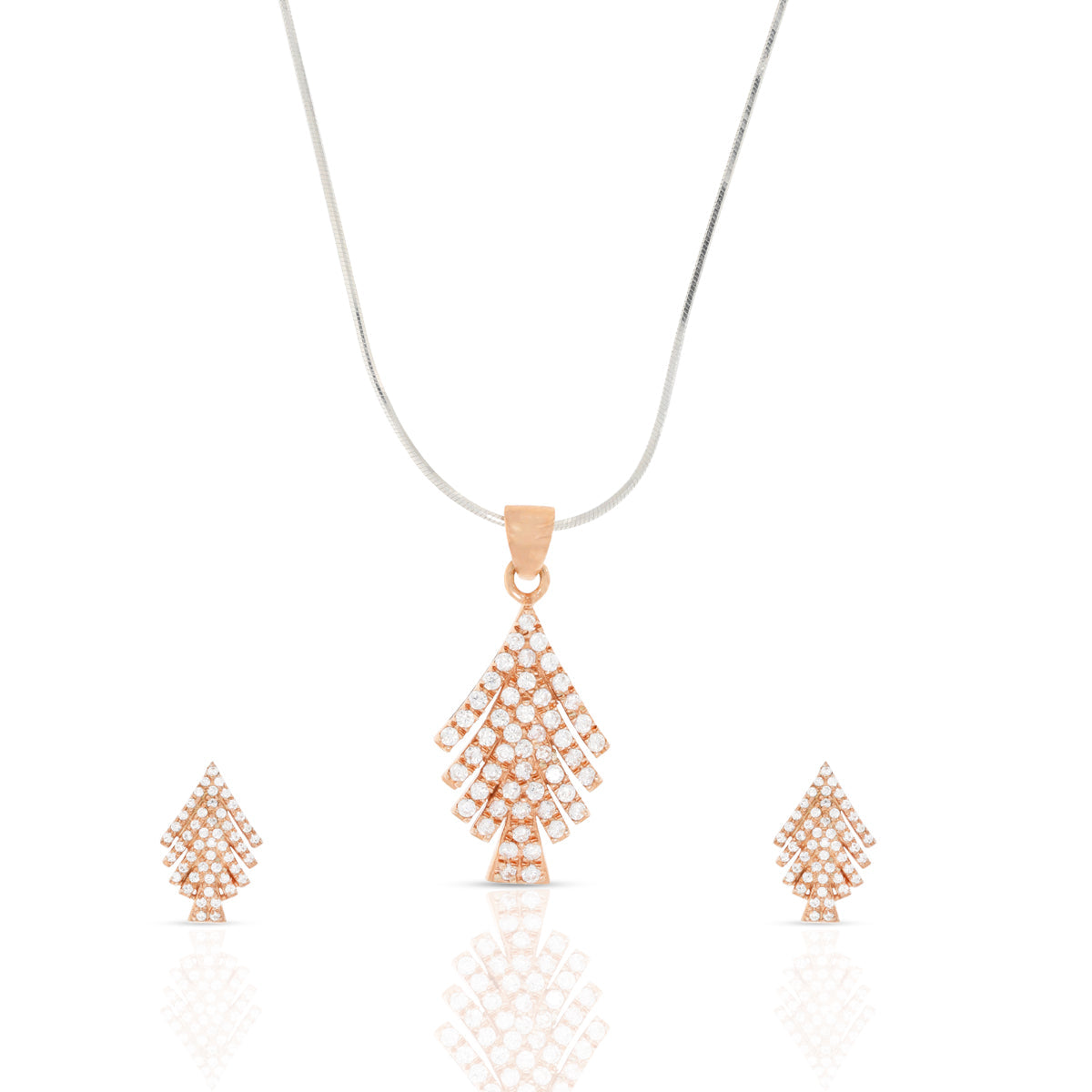 Rose Gold Nourishing Pendant Set with Link Chain