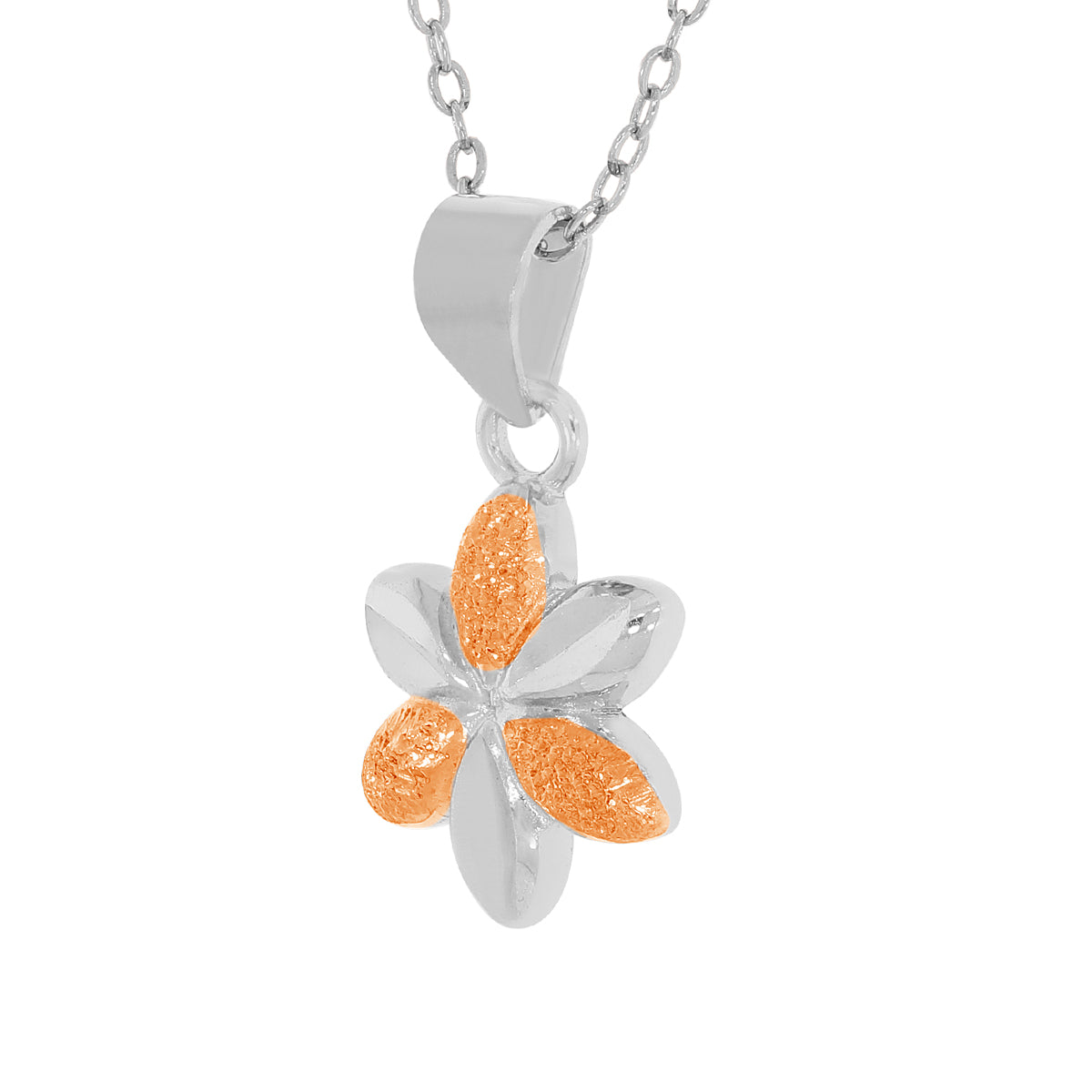 Dazzling Aphrodite´s Floral Pendant Set with Link Chain