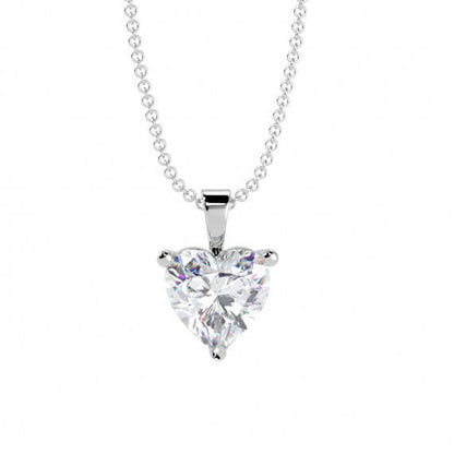 Alluring Diamond Heart Pendant Set